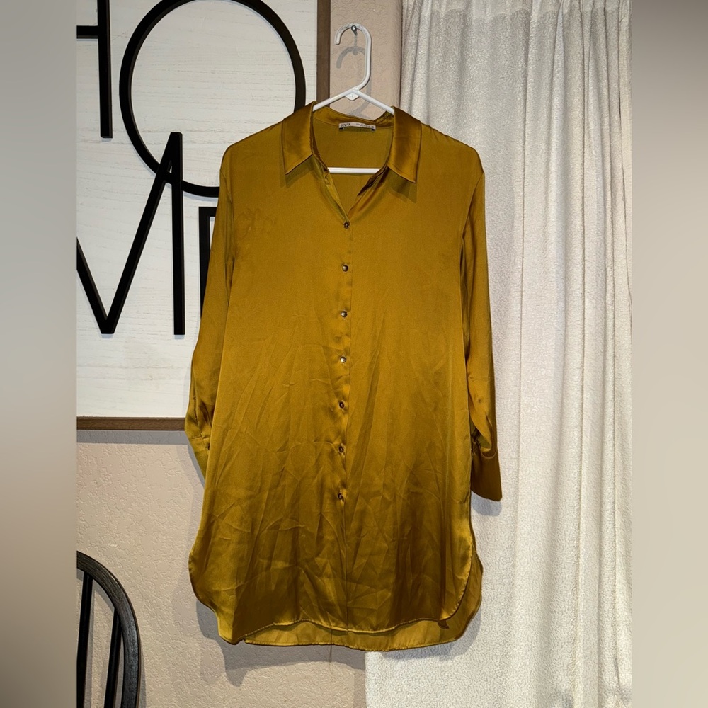Zara Elegant Gold‎ Women's Top dress
